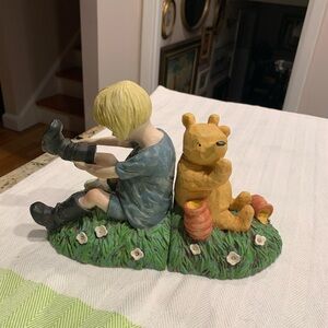 Vintage Charpente Classic Winnie the Pooh & Christopher Robin Bookends